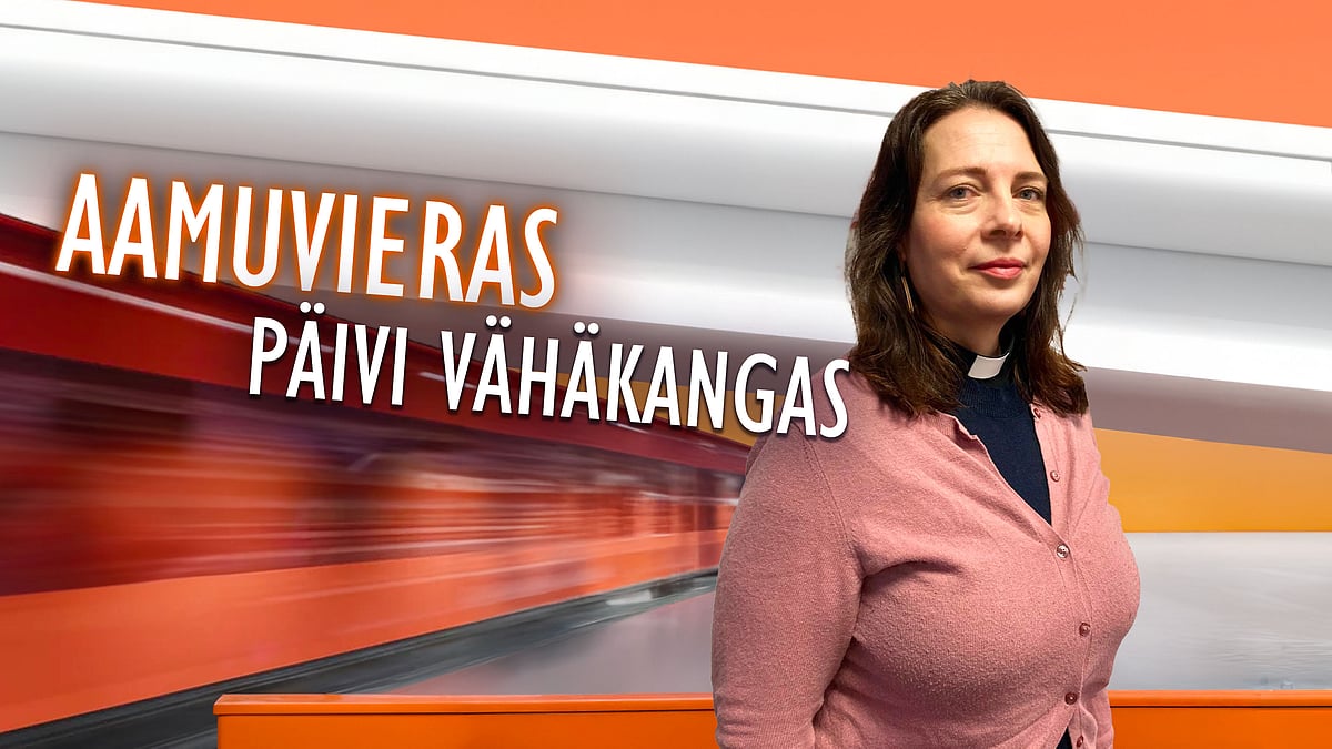 Aamuvieras-podcastissa Päivi Vähäkangas.