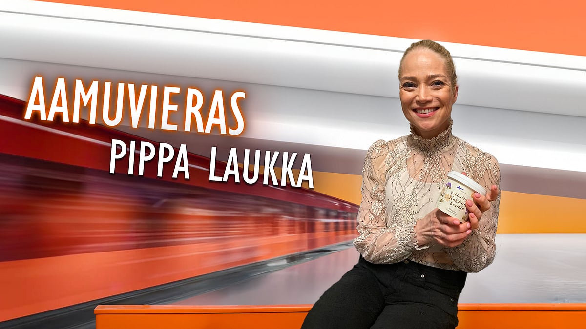 Aamuvieras-podcastissa Pippa Laukka.