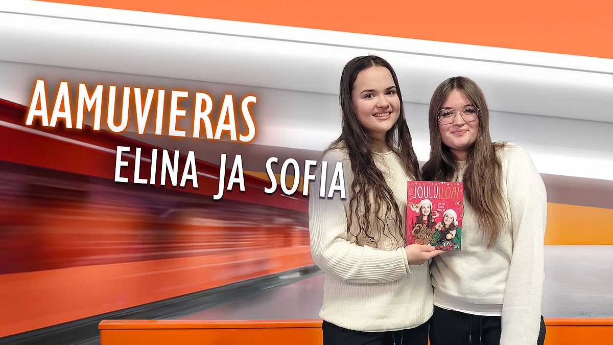 Aamuvieras-podcastissa Elina ja Sofia.