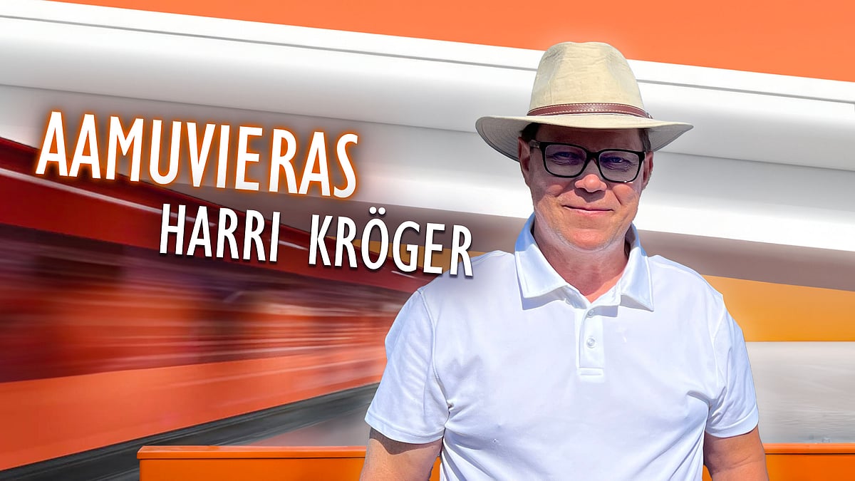 Aamuvieras-podcastissa Harri Kröger.