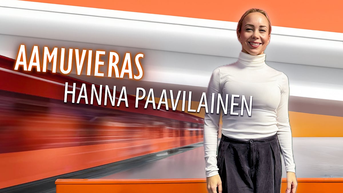 Aamuvieras-podcastissa Hanna Paavilainen.