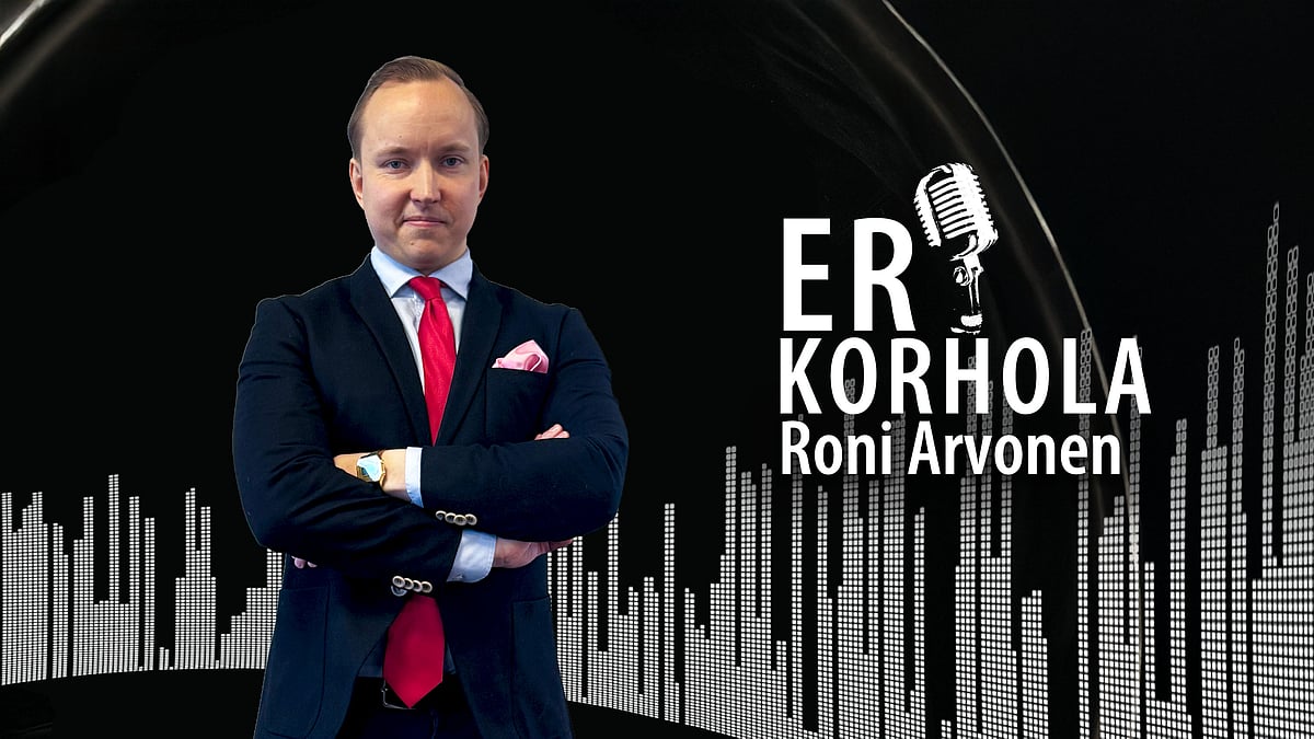 ER Korhola -podcastissa Roni Arvonen.