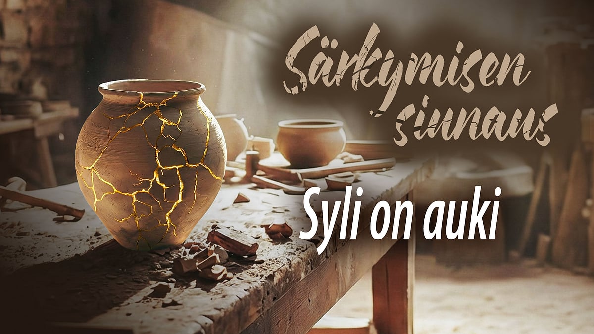 Särkymisen siunaus -jaksokuva: Syli on auki.