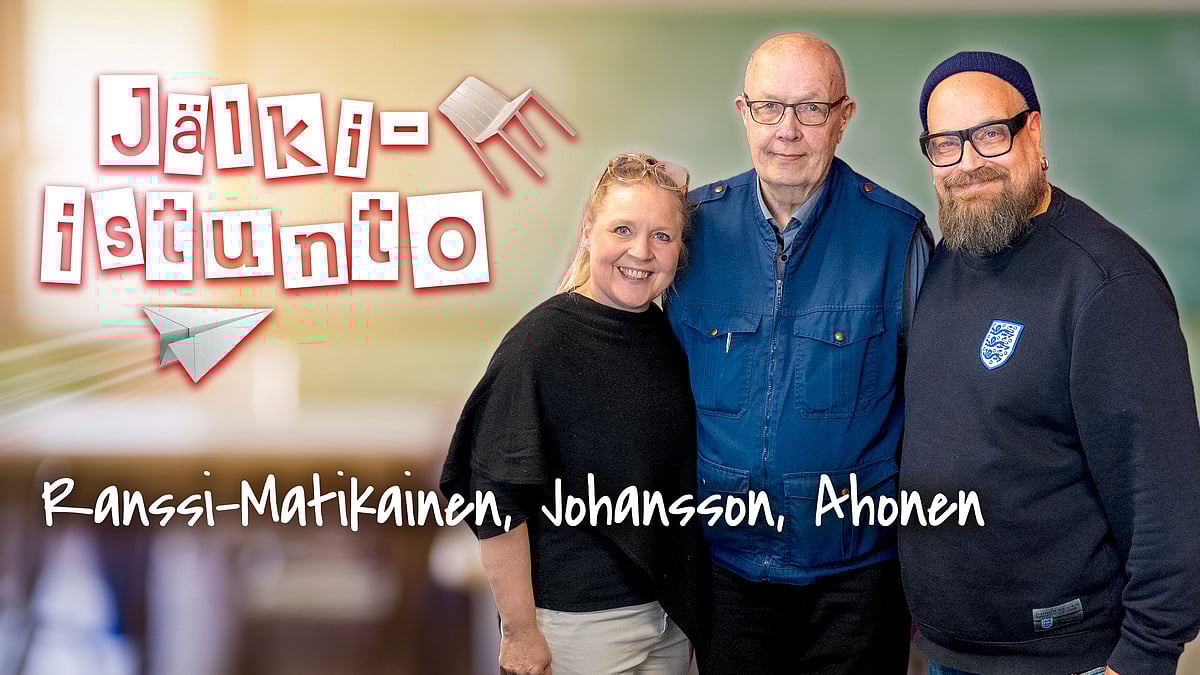 Jälki-istunto -podcastissa Hanna Ranssi-Matikainen, Thorleif Johansson ja Jan Ahonen.
