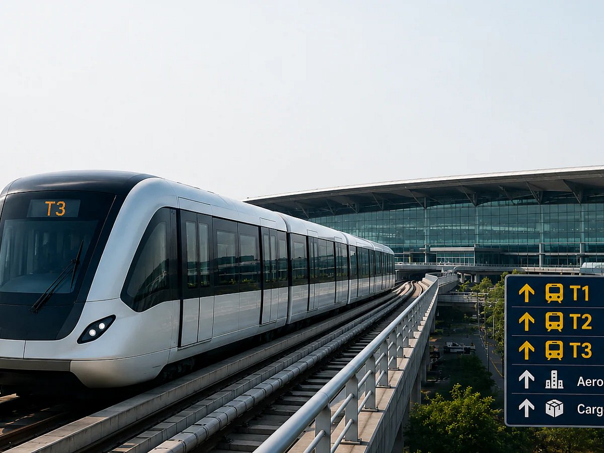 Delhi Airport To Launch India's First Driverless Air Train Soon!