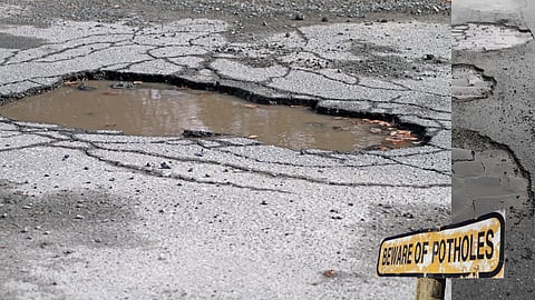 Road potholes