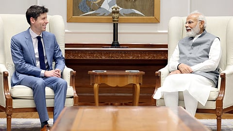 Sam Altman with Modi