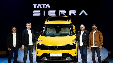 Tata Motors team at the launch of the Tata Sierra