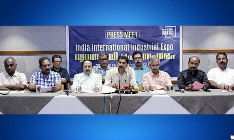 KSSIA officials announced the Industrial-EV Expo in Kochi on November 27.