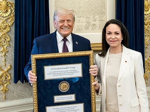 `Nobel Peace Prize winner' Donald Trump 