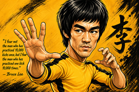 Quote of the day: Bruce Lee on sustained focus and disciplined practice