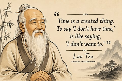 Quote of the day: Lao Tzu on lack of  time 
