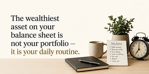 Business thought of the day: Your habits are your net worth