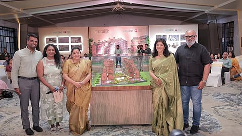 K Anil Varma, Dr Mini Varma, Arathy Varma, Vaisakh Varma and K S Chithra at the launch of Wellage Praana by Varma