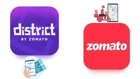 Zomato ventures to ticket booking platforms (Pic: Canva/Google Play Store)