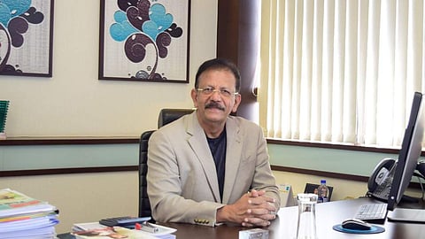 V K Mathews, founder and chairman, IBS Software. Pic: Facebook