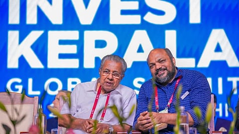 chief minister pinarayi vijayan and minister p rajeev