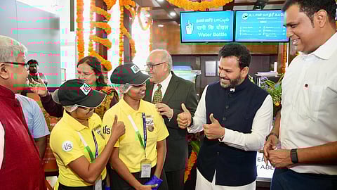 Civil Aviation Minister Ram Mohan Naidu inaugurates Udan Yatri Cafe at Chennai Airport