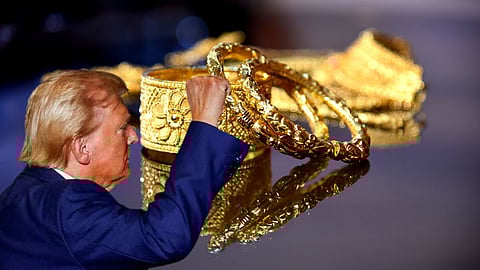 gold and trump