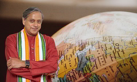 shahi tharoor world map
