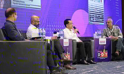 ധനം ബിസിനസ് സമിറ്റില്‍ 1,000 കോടി രൂപയ്ക്കു മുകളില്‍ വിറ്റുവരവുള്ള കമ്പനികളുടെ മേധാവികള്‍ പങ്കെടുത്ത പാനല്‍ ചര്‍ച്ചയില്‍ നിന്ന്.