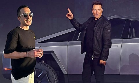 Elon Musk and omead afshar