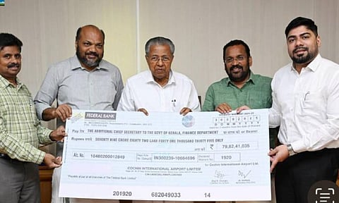 സര്‍ക്കാരിന് സിയാല്‍ കൈമാറിയത് ₹79.82 കോടിയുടെ ലാഭവിഹിതം; 25 രാജ്യങ്ങളില്‍ നിന്നുള്ള 33,000 നിക്ഷേപകര്‍ക്കും വിഹിതം
