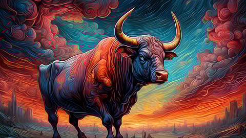 share market, bull
