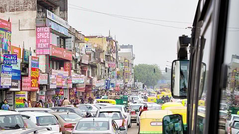 vehicles in indian street