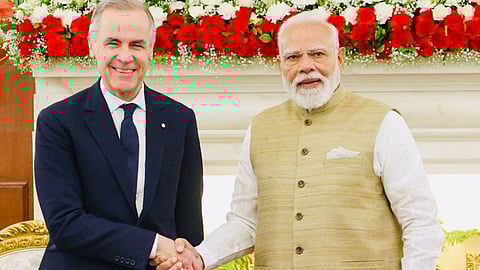 Narendra Modi, Mark Carney 