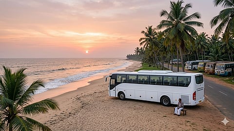 tourist buses, kerala