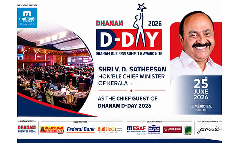 V.D satheesan, Kerala Cheif minister, and dhanam d-day logo