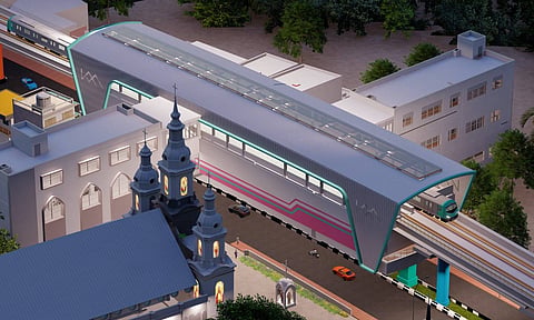 Kochi Metro Phase 2 station models