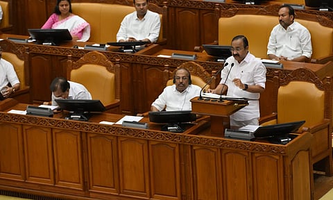 മുഖ്യമന്ത്രി വി. ഡി. സതീശൻ നിയമസഭയിൽ ബഡ്ജറ്റ് അവതരിപ്പിക്കുന്നു