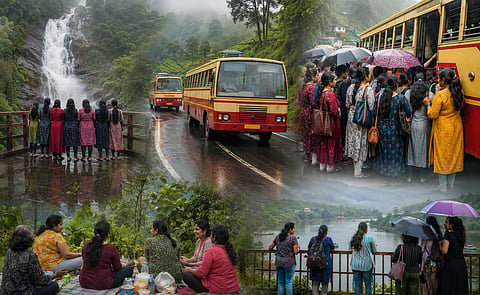 ജോലിക്ക് ലീവിട്ട് നാടുചുറ്റാൻ വനിതകൾ; ടൂറിസം കേന്ദ്രങ്ങളെ പിടിച്ചുകുലുക്കിയ ആ 'സൗജന്യ' വിപ്ലവം!