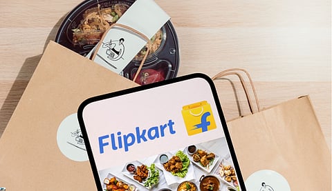 flipcart logo and food delivery visuals