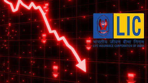 LIC Offer for sale and share crash