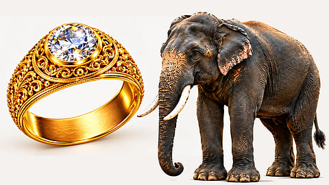 elephant and ring 