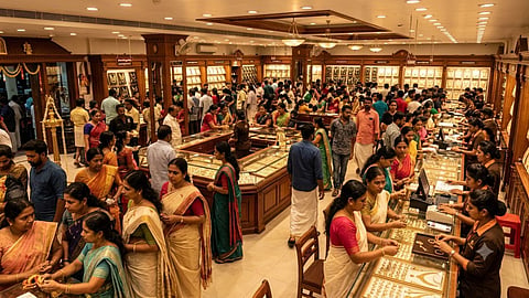 inside of a jewelry in kerala 