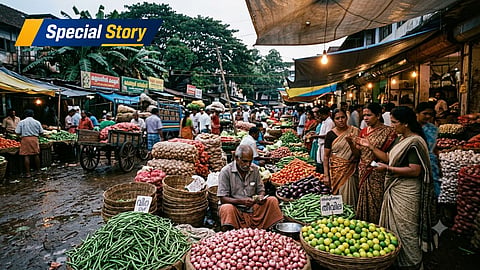 vegetable market, kerala