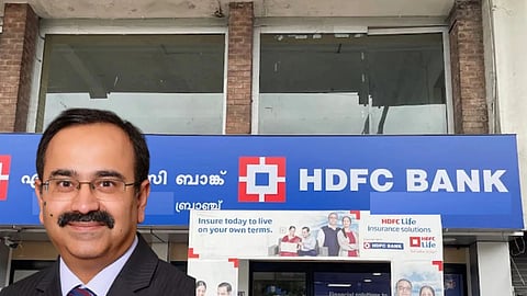HDFC Bank logo and branch building, Anup Bagchi New CEO
