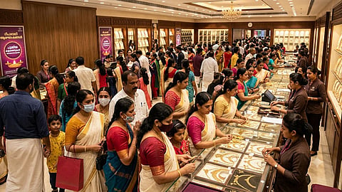 inside of a jewellery in kerala