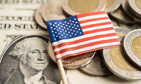 American Flag and Dollar