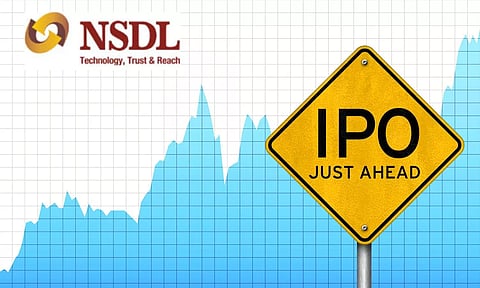 IPO just ahead, NSDL logo