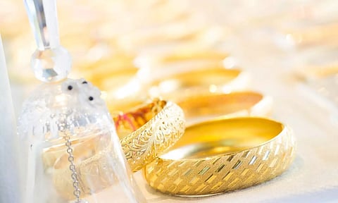 Gold bangles