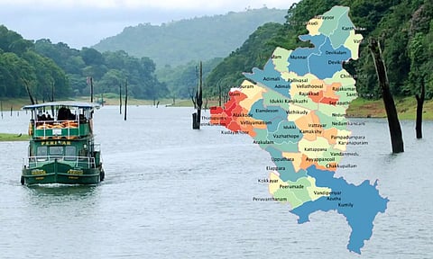 Idukki Backwaters and Idukki Map