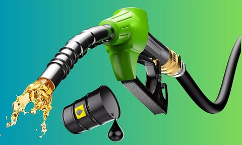 Petrol Nozzle, Crude Barrel