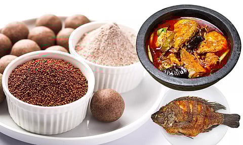 Millet and Fish items