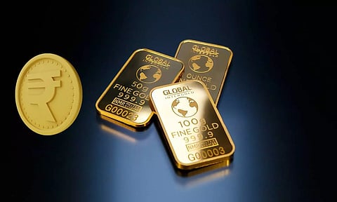 Gold and rupee
