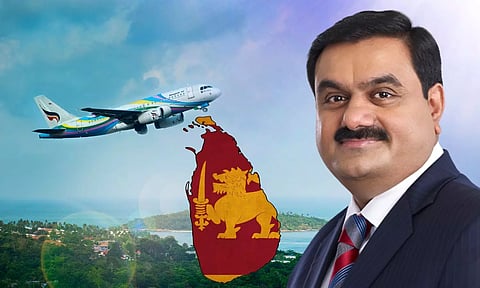 Sri Lanka map, Gautam Adani